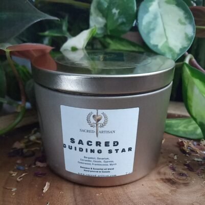 SACRED GUIDING STAR, RESINIOUS CANDLE