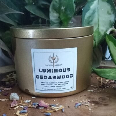LUMINOUS CEDARWOOD, BRIGHT WOODY CANDLE