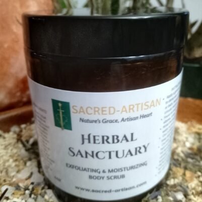 HERBAL SACTUARY BODY SCRUB JAR